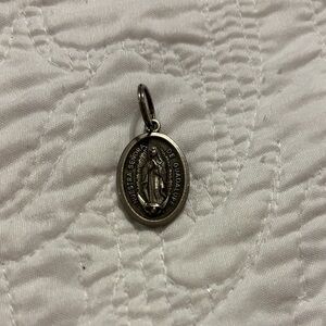 Virgin de Guadalupe, Silver Religious Pendant
